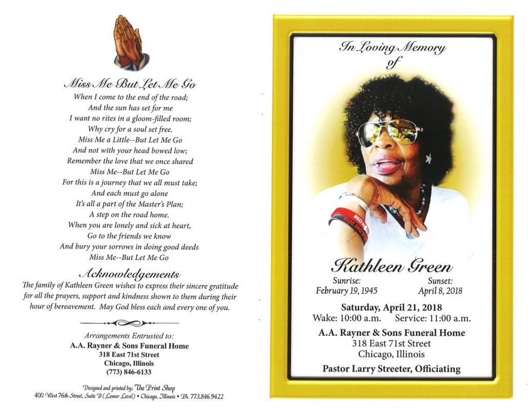Kathleen Green Obituary
