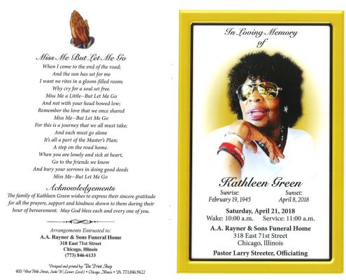 Kathleen Green Obituary