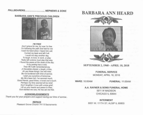 Barbara Ann Heard Obituary