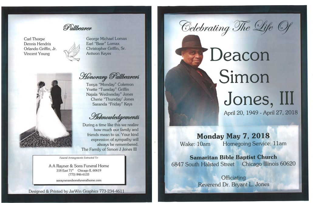 Deacon Simon Jones III obituary