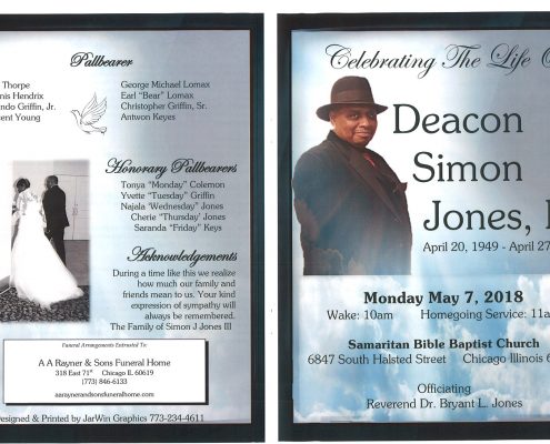 Deacon Simon Jones III obituary