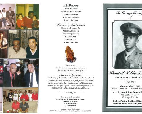 Wendell Noble Burrell Obituary