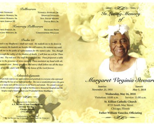 Margaret Virginia Stewart Obituary