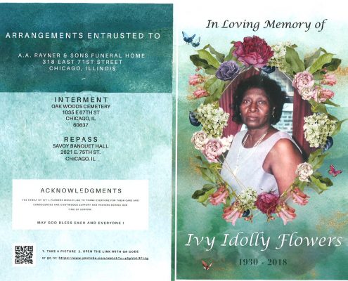Ivy Idolly Flowers Obituary