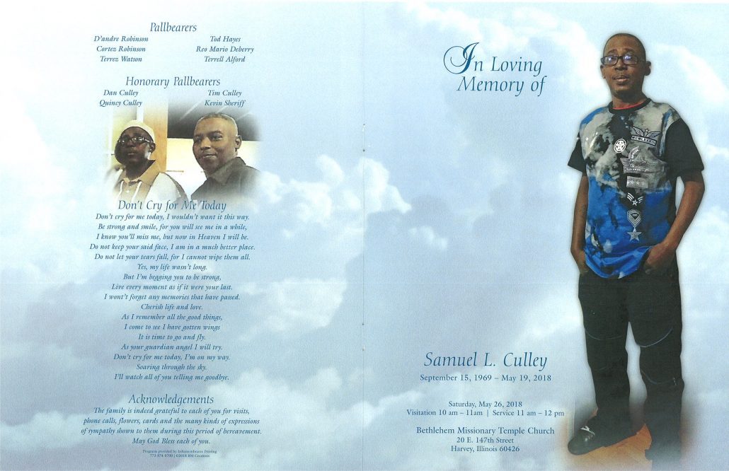 Samuel L Culley Obituary