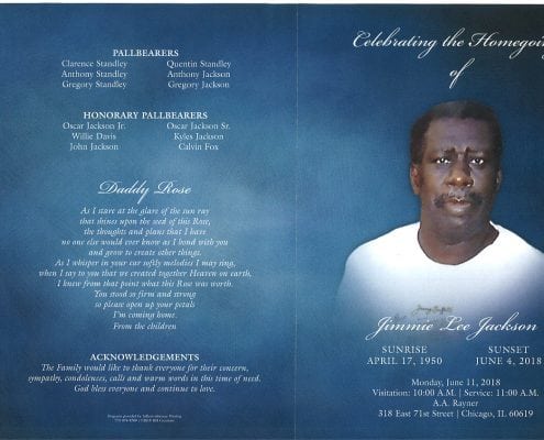 Jimmie Lee Jackson Obituary