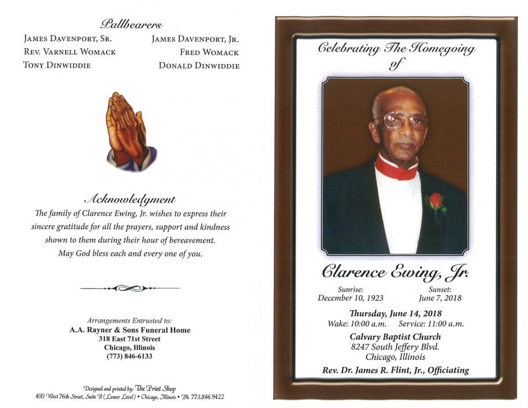 Clarence Ewing Jr Obituary
