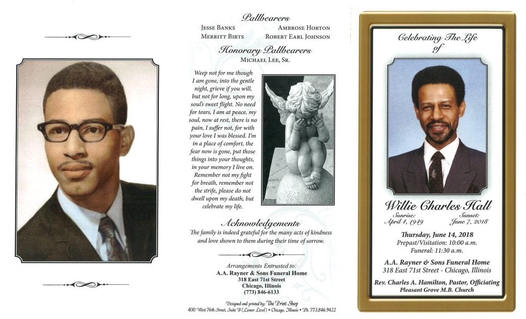 Willie Charles Hall Obituary