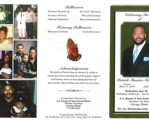 Patrick Maurice Mamon Sr Obituary