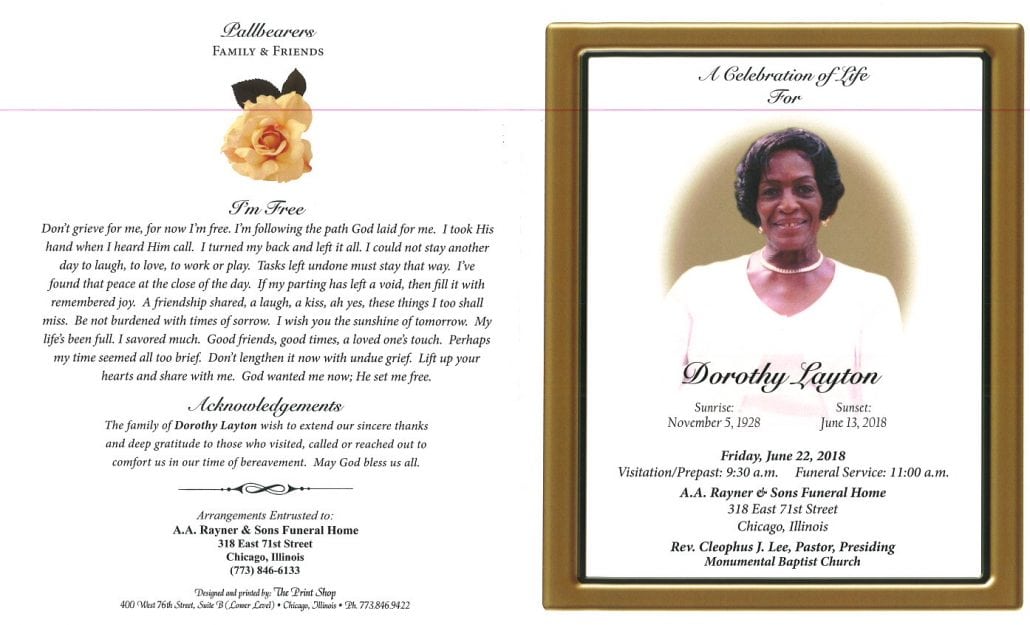 Dorothy Layton Obituary