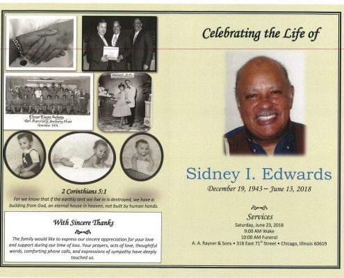 Sidney I Edwards Obituary