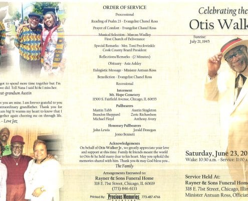 Otis Walker Jr Obituary