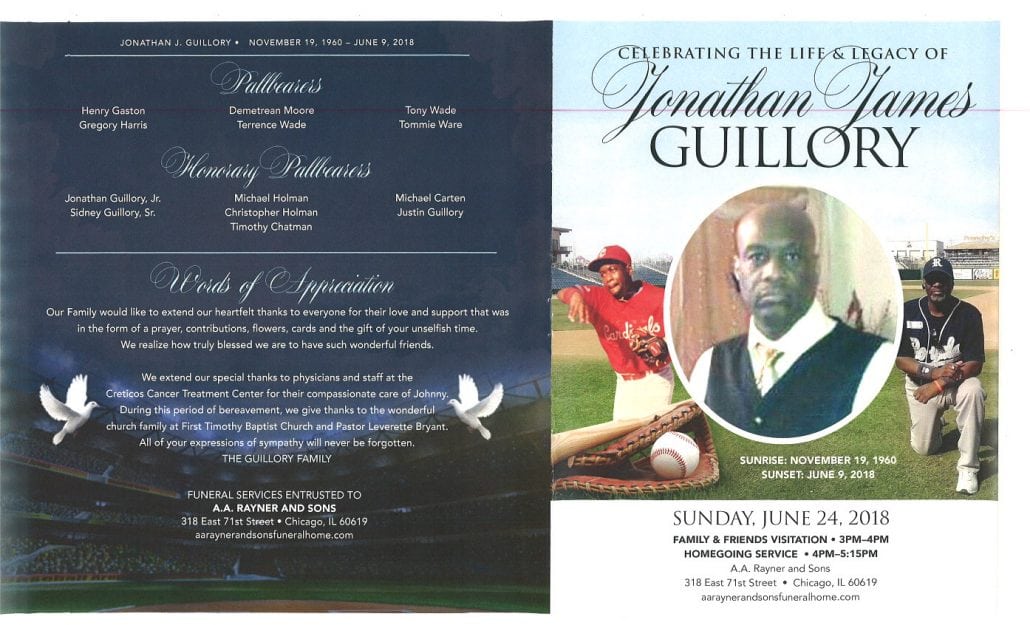 Jonathan James Guillory Obituary
