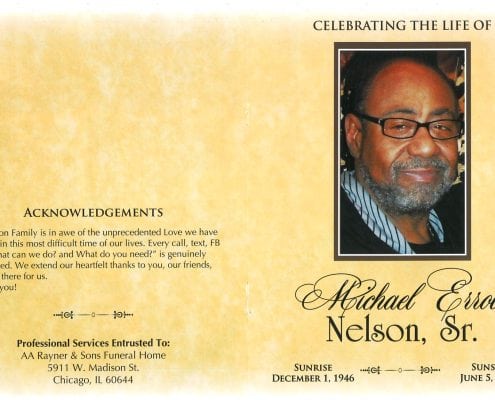 Michael Errol Nelson Sr Obituary