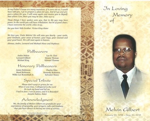 Melvin Gilbert Obituary
