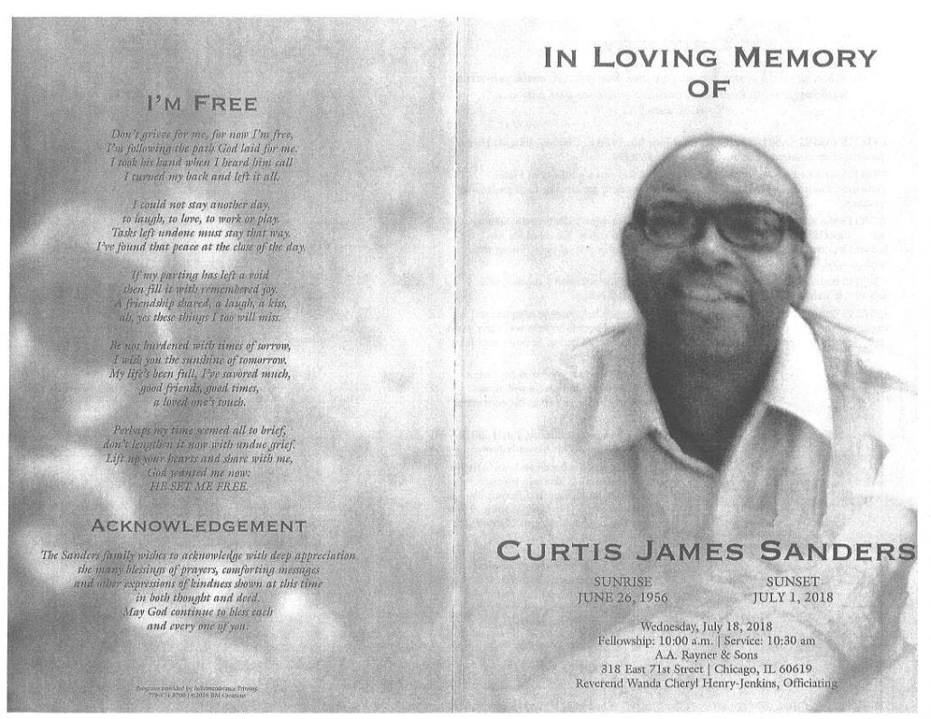 Curtis James Sanders Obituary