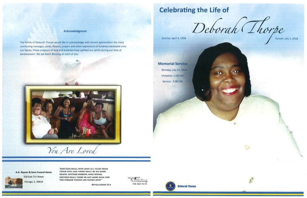 Deborah Thorpe Obituary
