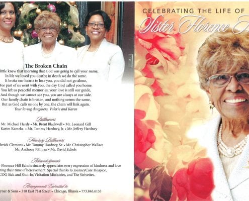 Sister Florence Hill Echols Obituary