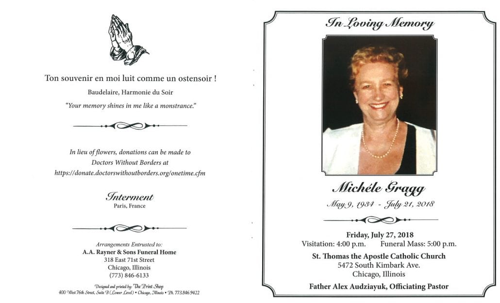 Michele Gragg Obituary
