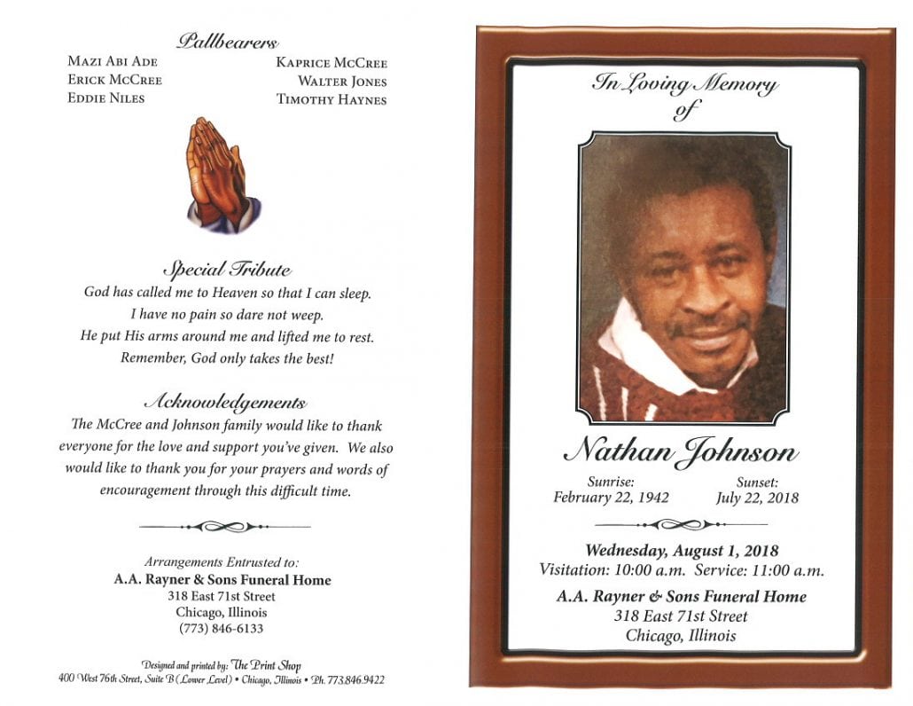 Nathan Johnson Obituary