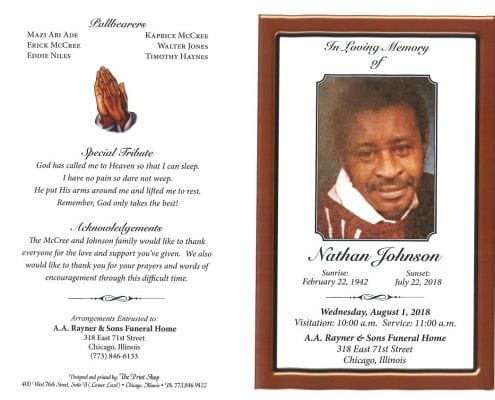 Nathan Johnson Obituary