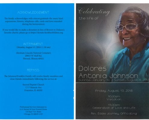 Dolores Antonia Johnson Obituary