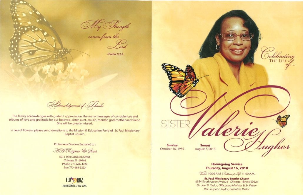 Sister Valerie Hughes Obituary