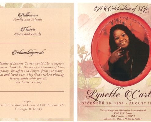 Lynette Carter Obituary
