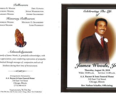 James Woods Jr Obituary