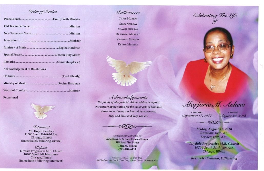 Marjorie M Askew Obituary