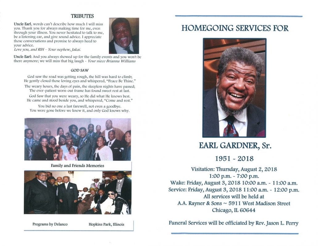 Earl Gardner Sr Obituary