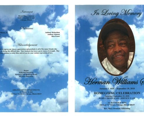 Herman Williams Sr Obituary