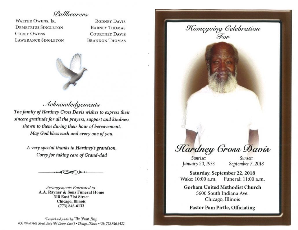 Hardney Cross Davis Obituary