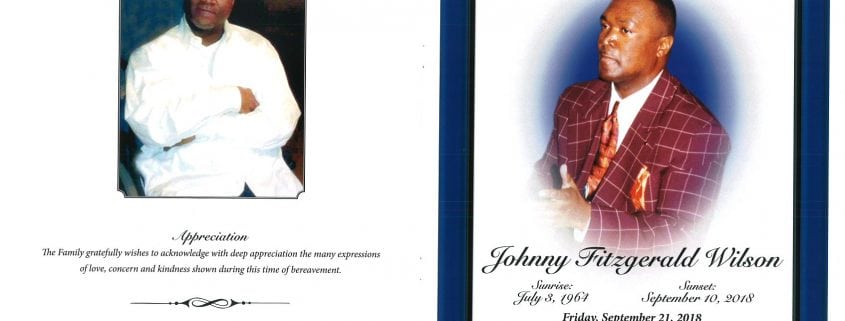 Johnny Fitzgerald Wilson Obituary
