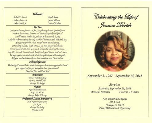 Jeneace Dortch Obituary