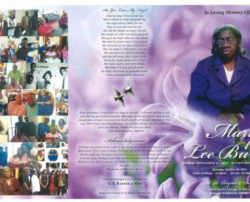 Mary Lee Burns Obituary