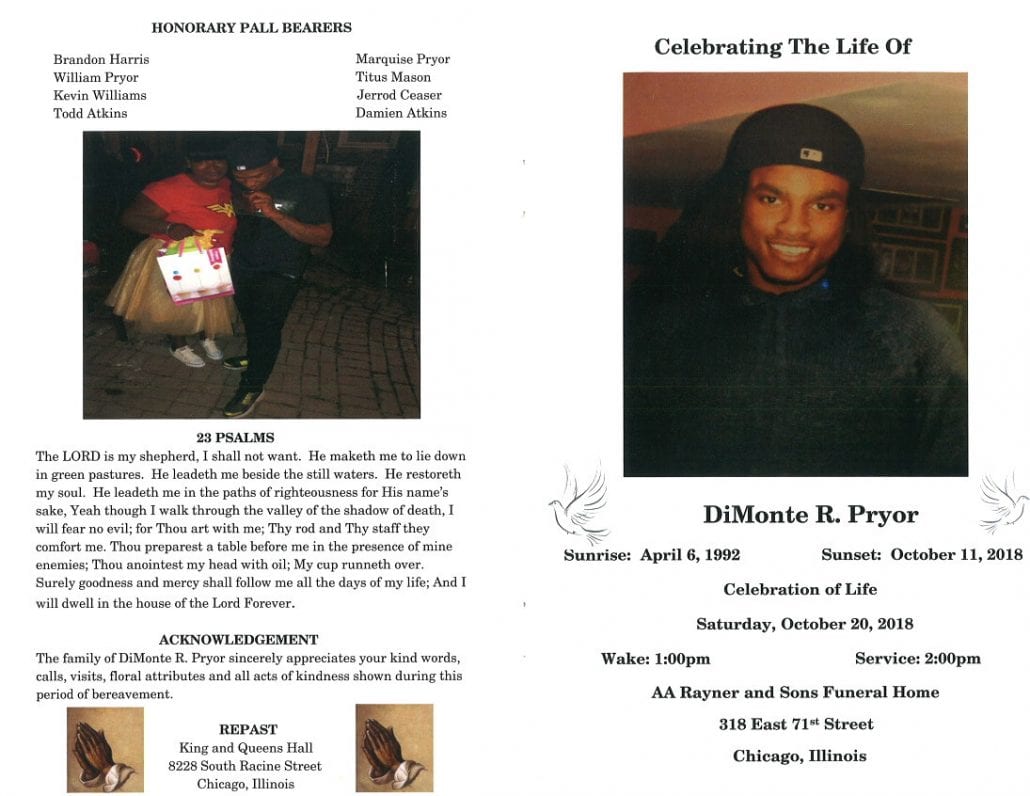 DiMonte R Pryor Obituary