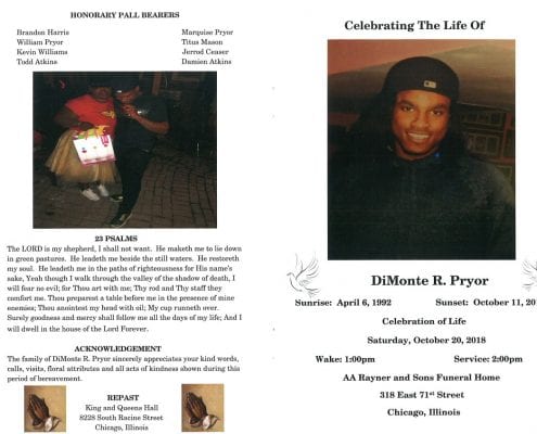 DiMonte R Pryor Obituary