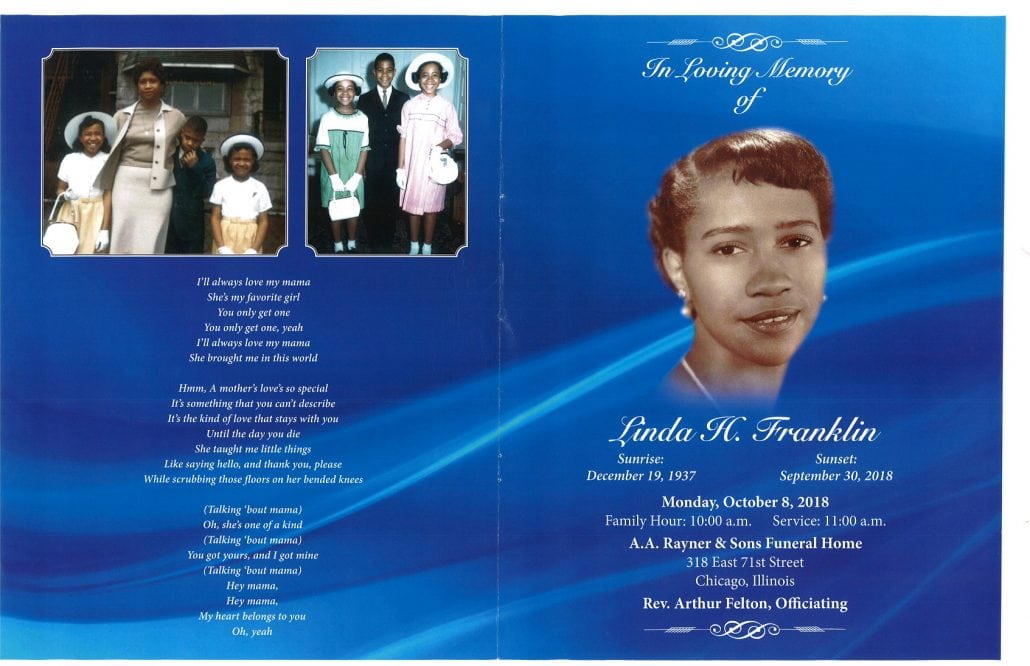 Linda H Franklin Obituary