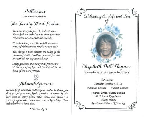 Elizabeth Bell Haynes Obituary