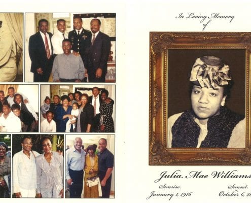 Julia Mae Williams Obituary