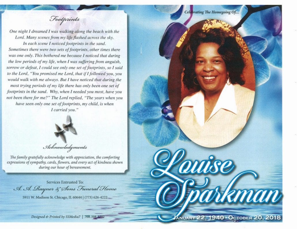 Louise Sparkman Obituary