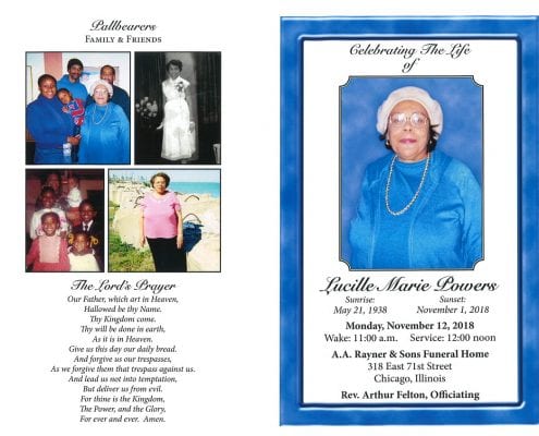 Lucille Marie Powers Obituary