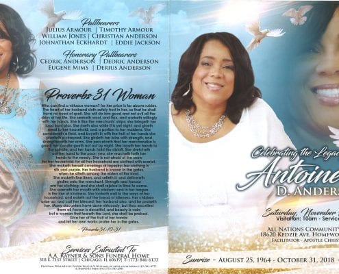 Antoinette D Anderson Obituary