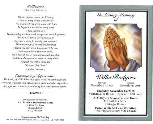 Willie Rodgers Obituary