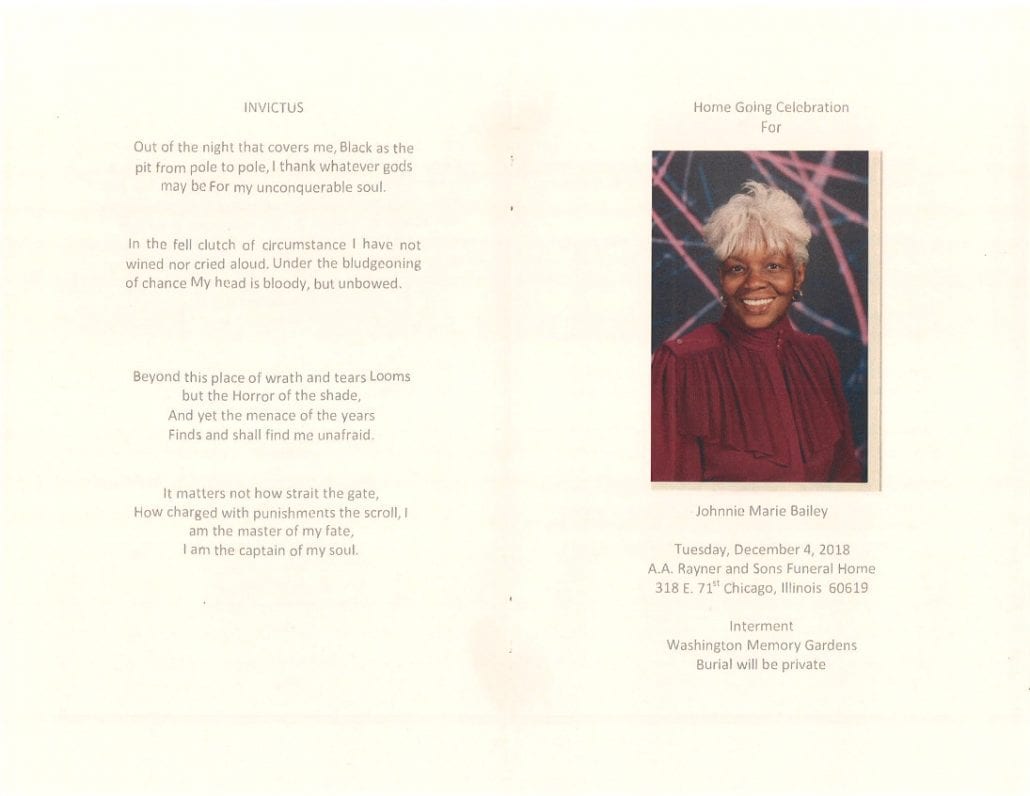 Johnnie Marie Bailey Obituary