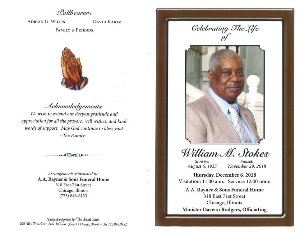 William M Stokes Obituary