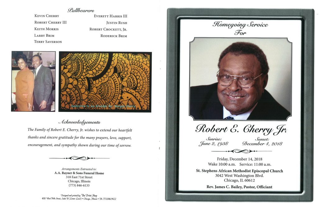 Robert E Cherry Jr Obituary