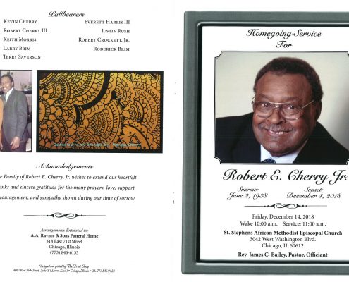 Robert E Cherry Jr Obituary