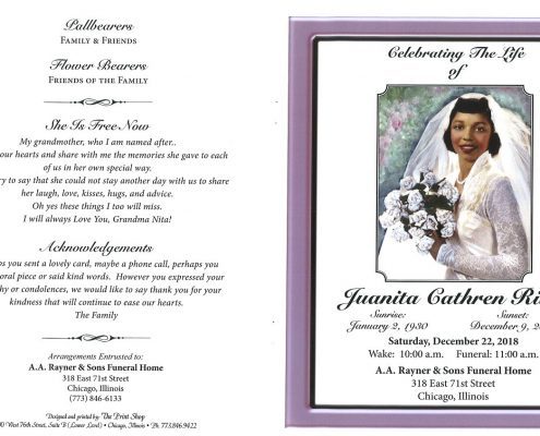 Juanita Cathren Riley Obituary
